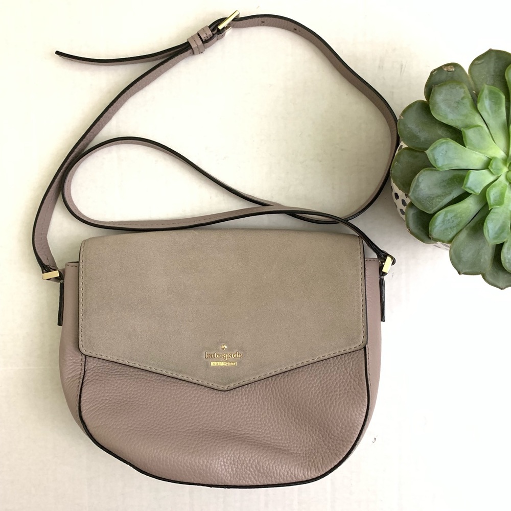 Kate Spade Suede Leather Crossbody Bag - Picture 2 of 8